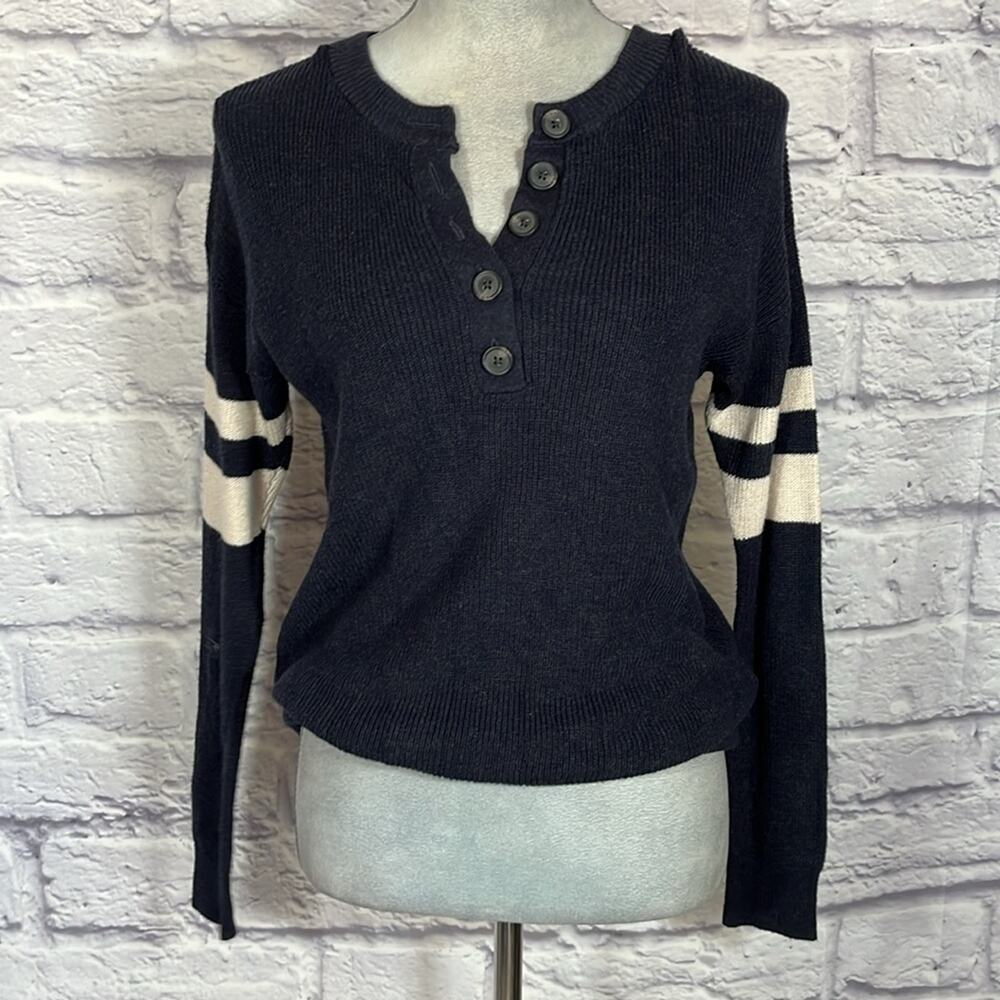 American Eagle half button up rugby sweater